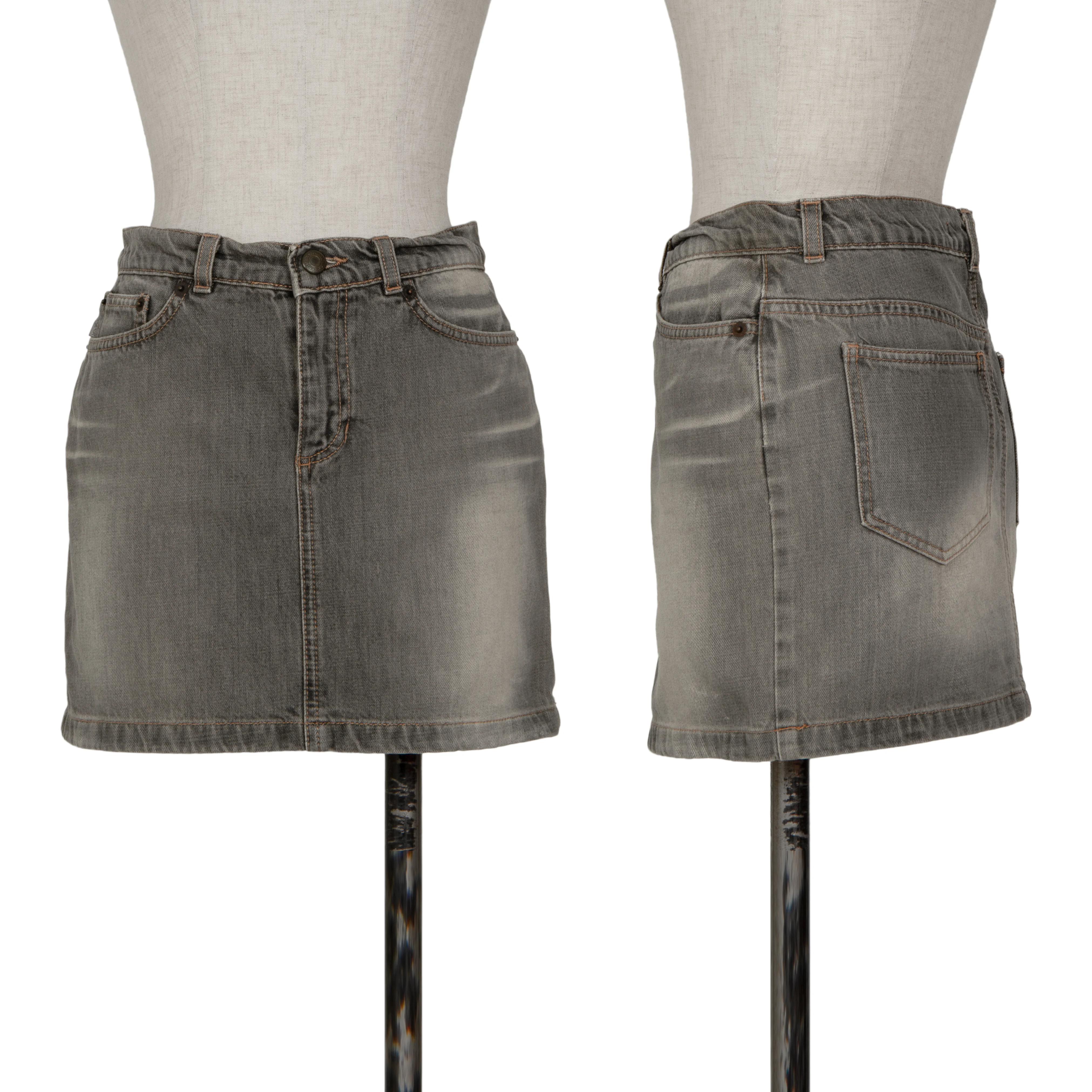スポーツマックスSPORTMAX デニムミニスカート グレー36 | DC