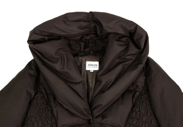 アルマーニコレツィオーニARMANI COLLEZIONI 襟デザインダウンコート 茶44 K-129636_003