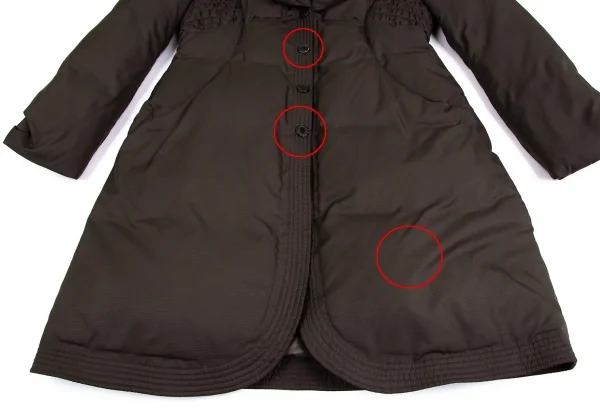 アルマーニコレツィオーニARMANI COLLEZIONI 襟デザインダウンコート 茶44 K-129636_010