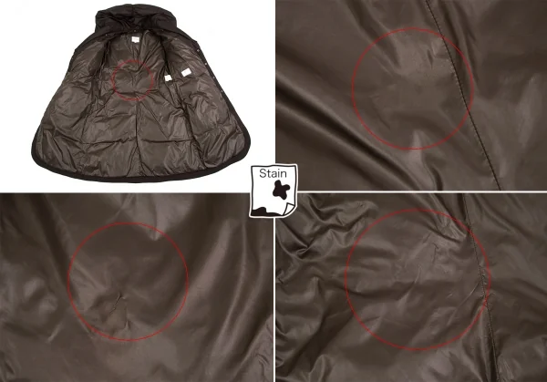 アルマーニコレツィオーニARMANI COLLEZIONI 襟デザインダウンコート 茶44 K-129636_014