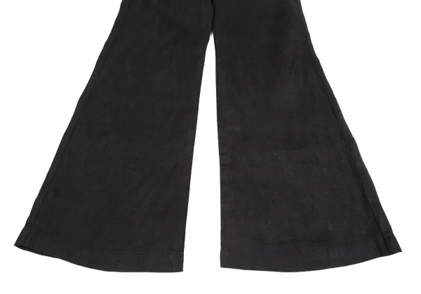 アルマーニジーンズARMANI JEANS リネンブーツカットパンツ 黒24 K-129637_007