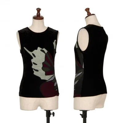 EMPORIO ARMANI Printed Velor Tank top