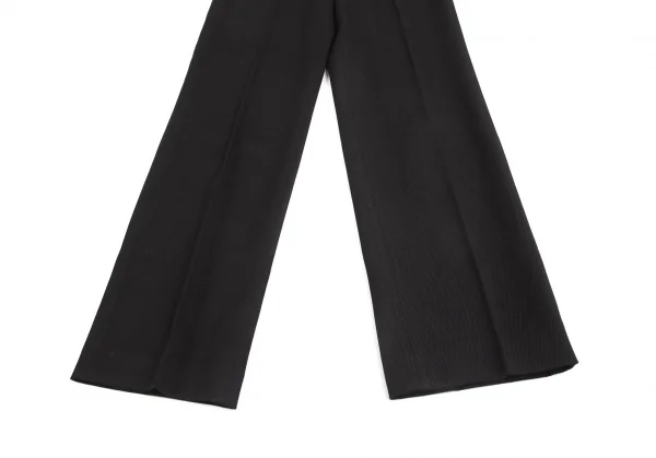 エンポリオアルマーニEMPORIO ARMANI ウールセンターシームストレートパンツ 黒36 K-129645_005