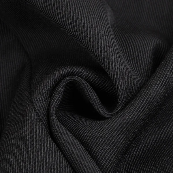 エンポリオアルマーニEMPORIO ARMANI ウールセンターシームストレートパンツ 黒36 K-129645_008