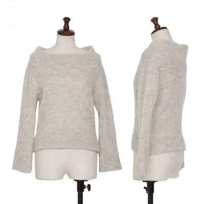 Yohji Yamamoto NOIR Mohair Blended Knit Sweater