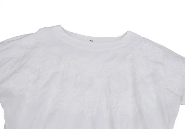 45R Flower Embroidery Cotton Design Tops K-129691_003
