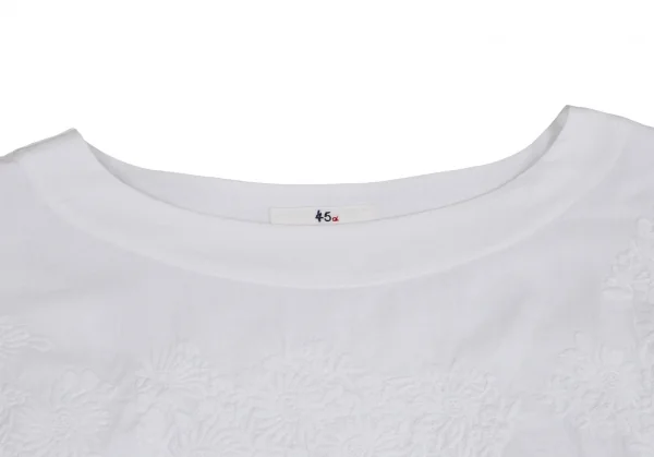 45R Flower Embroidery Cotton Design Tops K-129691_004