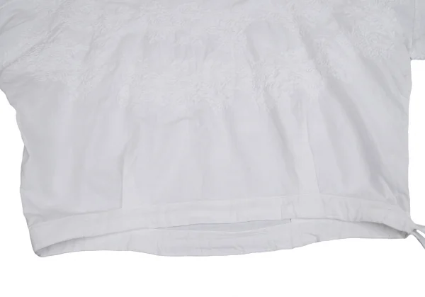 45R Flower Embroidery Cotton Design Tops K-129691_008