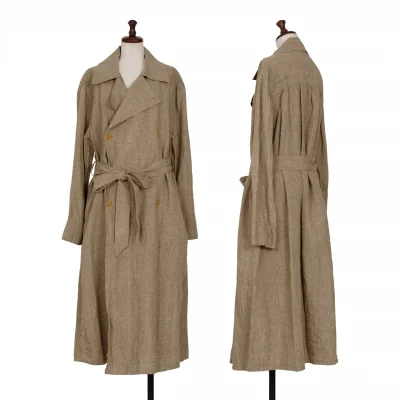 45R Dyed Linen Trench Coat
