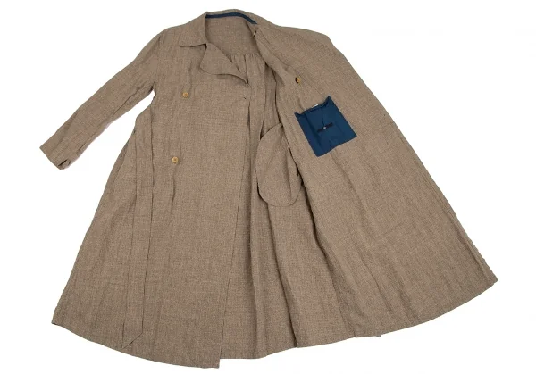 45R Dyed Linen Trench Coat K-129699_014