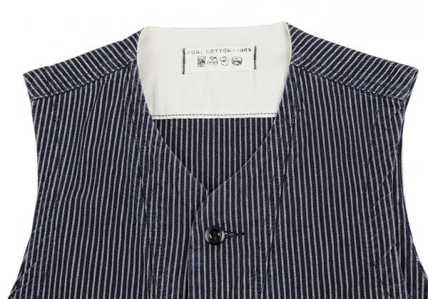 45rpm 45R ヒッコリーコットンベスト 紺3 K-129706_003