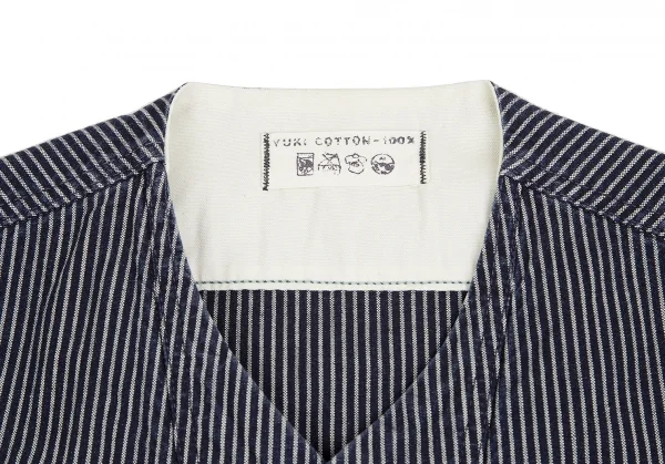 45rpm 45R ヒッコリーコットンベスト 紺3 K-129706_004