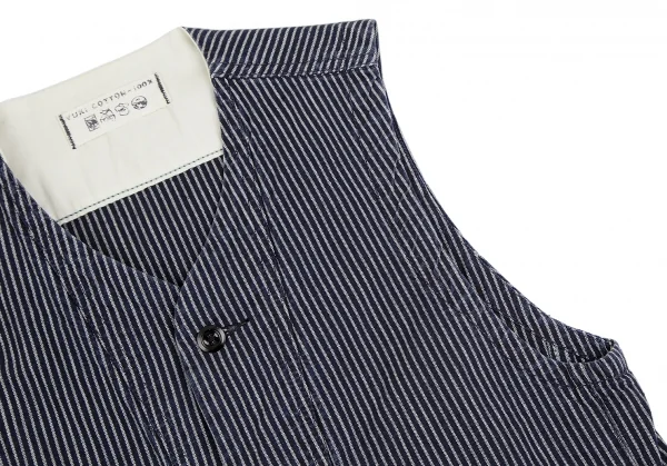 45rpm 45R ヒッコリーコットンベスト 紺3 K-129706_006