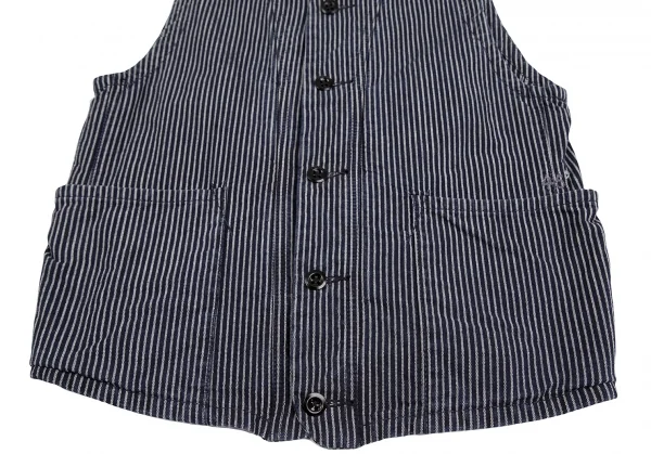 45rpm 45R ヒッコリーコットンベスト 紺3 K-129706_007