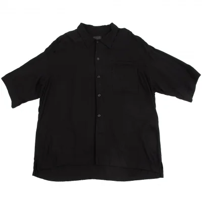 s'yte Rayon Open Collar Short Sleeve Shirt