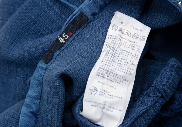 45R Indigo Dyeing Embroidery Long Sleeve Blouse K-129728_020