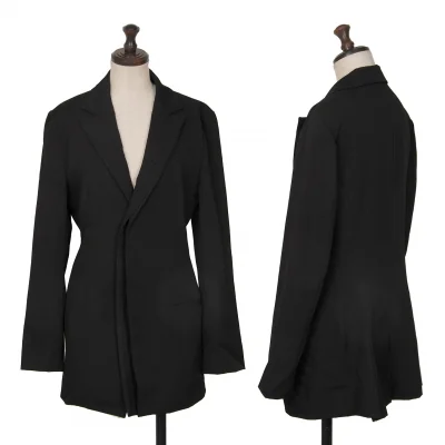Yohji Yamamoto NOIR Wool Gaba Front Layered Jacket