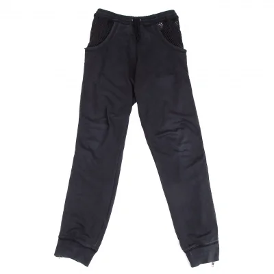 Jean-Paul GAULTIER Side Zip Mesh Pocket Jersey Pants