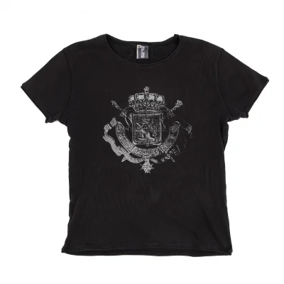 Jean's Paul GAULTIER Printed Rhinestone Rib T Shirt