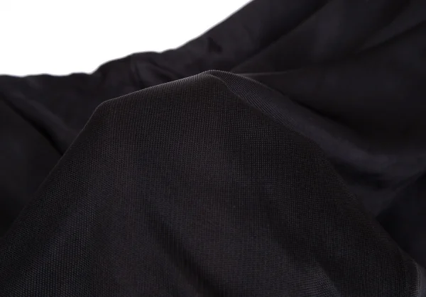 ジャンポールゴルチエ ソレイユJean Paul GAULTIER SOLEIL ストレッチレーヨンリブ切替フレアパンツ 黒白S K-129767_012