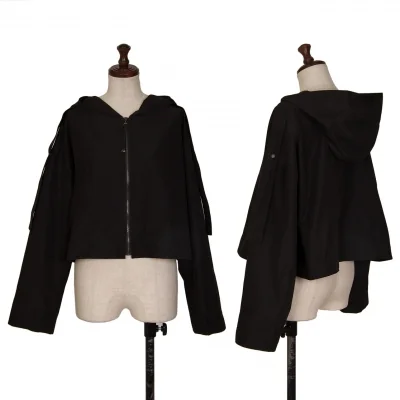 HIROKO KOSHINO Hooded Zip up Short Jacket