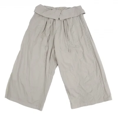 Y's Jacquard Switching Cotton Pants