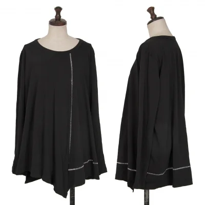 Y's Cotton Stitch Asymmetry T Shirt