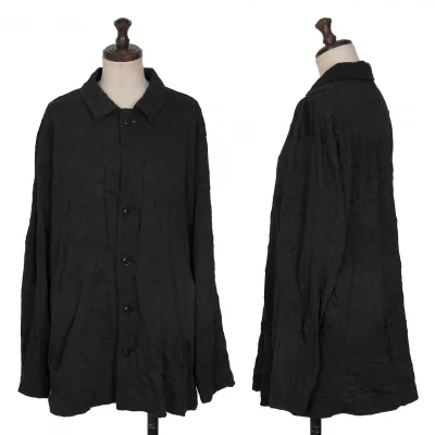 Y's Wrinkled Front Pocket Long Sleeve Shirt