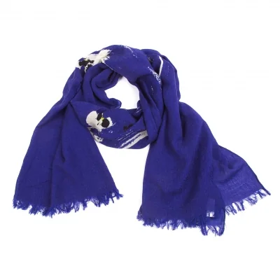 Y's Wool Flower Printed Stole