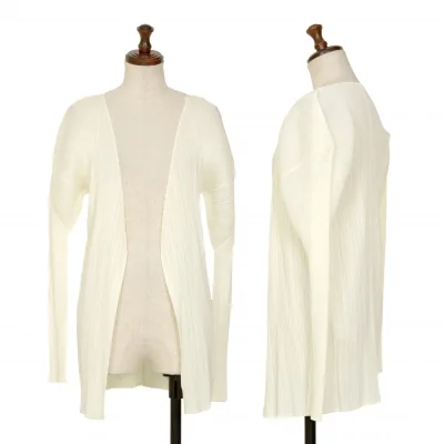 PLEATS PLEASE Pleated Buttonless Cardigan