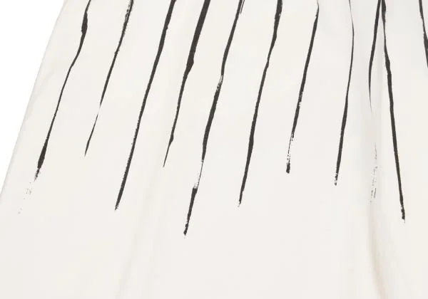 ジャンポールゴルチエJean Paul GAULTIER ストライプペイントウエストゴムパンツ 白黒44 K-129886_009