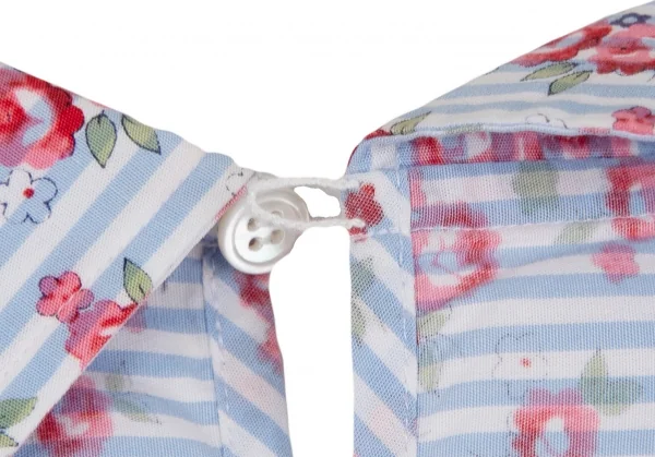 tricot COMME des GARCONS Cotton Floral Design Short Sleeve Shirt K-129993_010