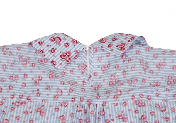 tricot COMME des GARCONS Cotton Floral Design Short Sleeve Shirt K-129993_009