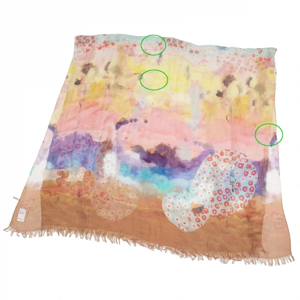 TSUMORI CHISATO Rayon Multicolor Print Stole K-129995_002