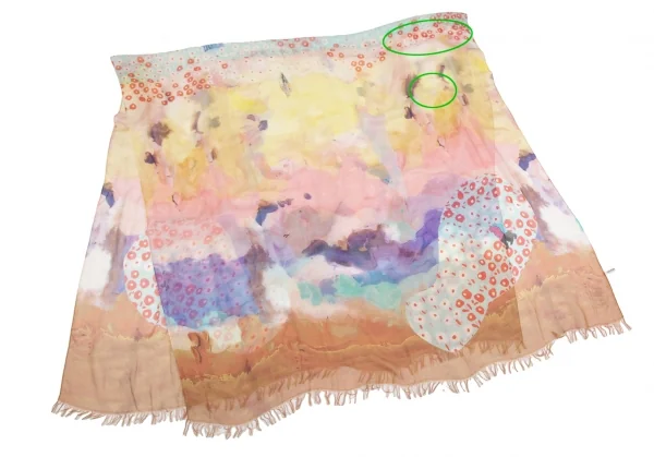 TSUMORI CHISATO Rayon Multicolor Print Stole K-129995_006