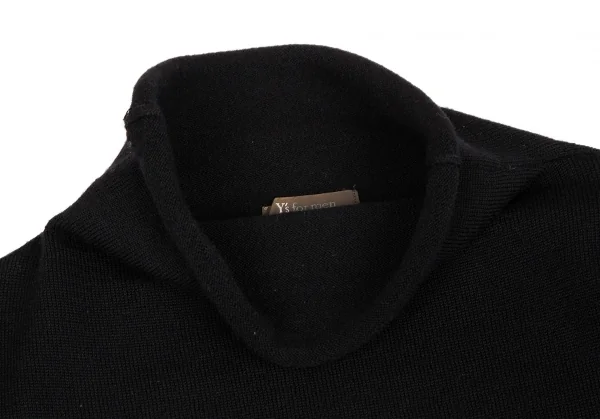 Y's for men Mock Neck Wool Knit Sweater K-130001_004