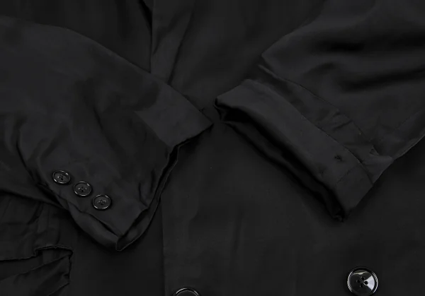 Yohji Yamamoto POUR HOMME Cupra Double Breasted Coat K-130012_008