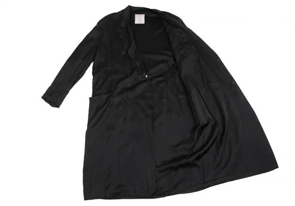 Yohji Yamamoto POUR HOMME Cupra Double Breasted Coat K-130012_011
