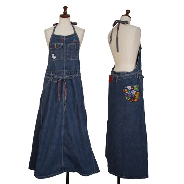 HYSTERIC GLAMOUR KINKY JEANS Patch Denim Dress Indigo Free K-130036_001