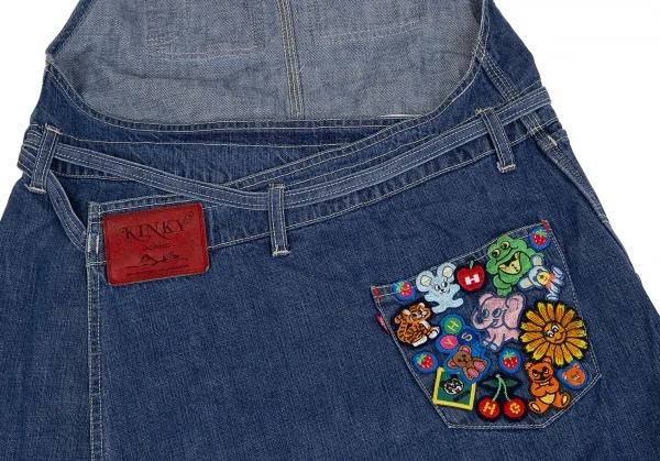 HYSTERIC GLAMOUR KINKY JEANS Patch Denim Dress K-130036_012