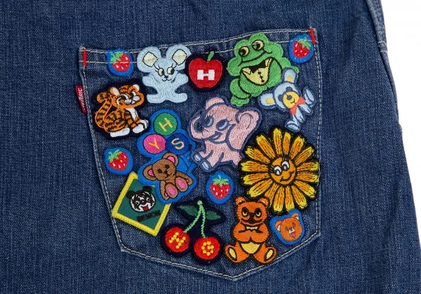 HYSTERIC GLAMOUR KINKY JEANS Patch Denim Dress K-130036_014