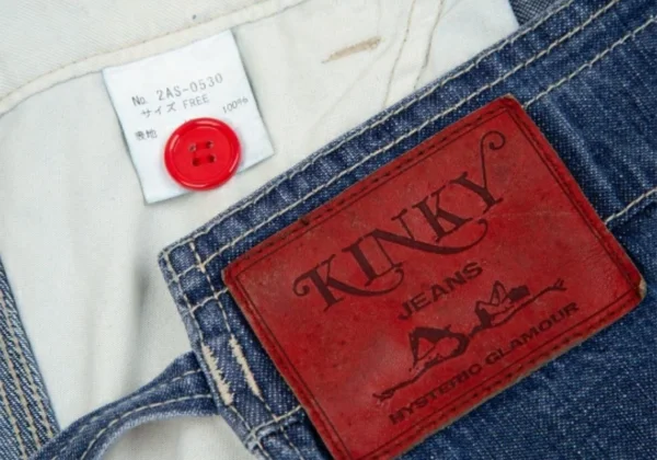 HYSTERIC GLAMOUR KINKY JEANS Patch Denim Dress K-130036_020