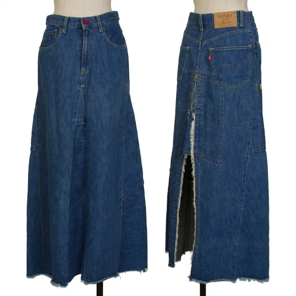 ヒステリックグラマーHYSTERIC GLAMOUR KINKY JEANS リメイクデニムスカート