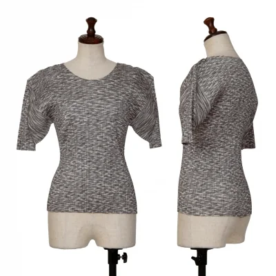 PLEATS PLEASE Patterned Pleats T Shirt