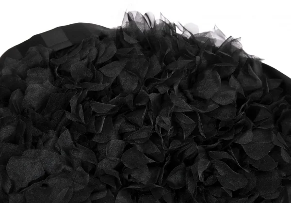 コムデギャルソンCOMME des GARCONS HaPPy RIBBON バックフリル装飾ストライプジャケット 黒S K-130203_016