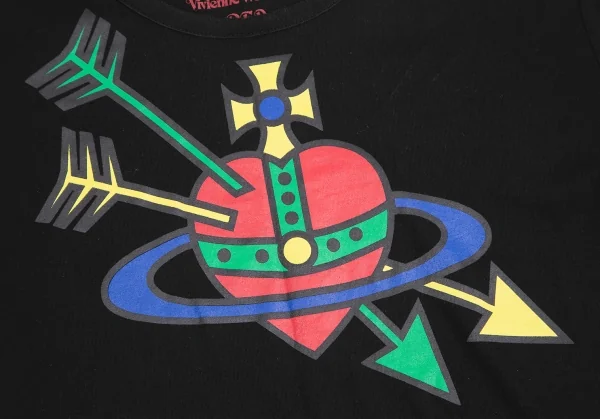 ヴィヴィアンウエストウッド レッドレーベルVivienne Westwood Red Label カラフルオーブプリントTシャツ 黒赤他3 K-130252_003