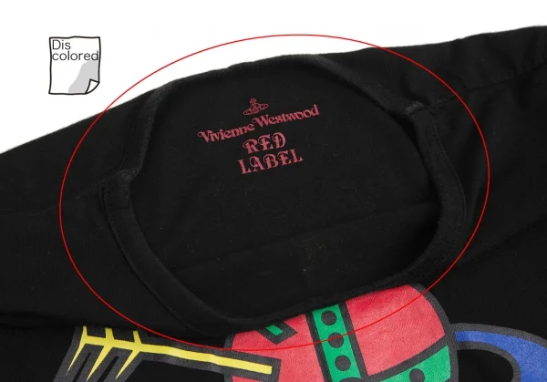 ヴィヴィアンウエストウッド レッドレーベルVivienne Westwood Red Label カラフルオーブプリントTシャツ 黒赤他3 K-130252_005