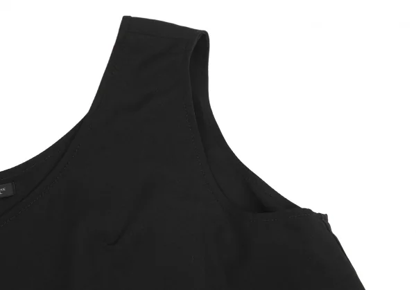 Yohji Yamamoto FEMME Triacetate Poly Asymmetry Sleeveless Dress K-130261_005