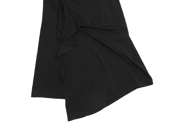 Yohji Yamamoto FEMME Triacetate Poly Asymmetry Sleeveless Dress K-130261_006