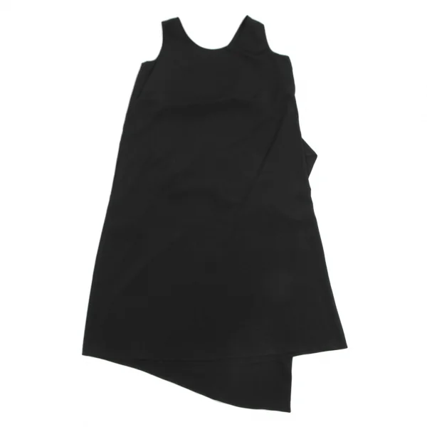Yohji Yamamoto FEMME Triacetate Poly Asymmetry Sleeveless Dress K-130261_009